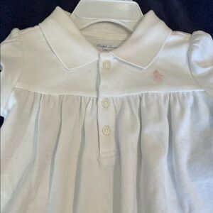 Ralph Lauren White and Pink Kids One Piece